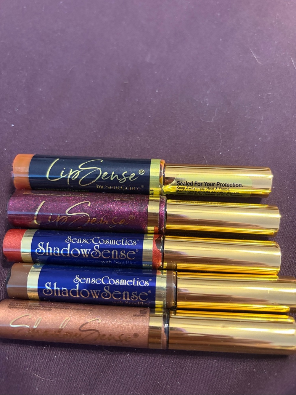 LipSense and ShadowSense Eye & Lip Color Set by - Mixed Shades (Gold Caps)